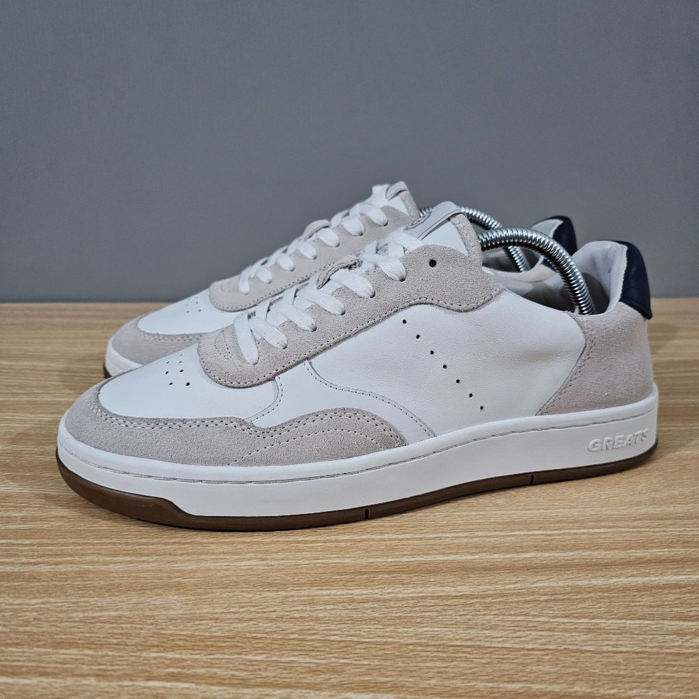 Greats Sneakers The Union Mens Shoes Moonbeam Multi White Tan Leather Size 9